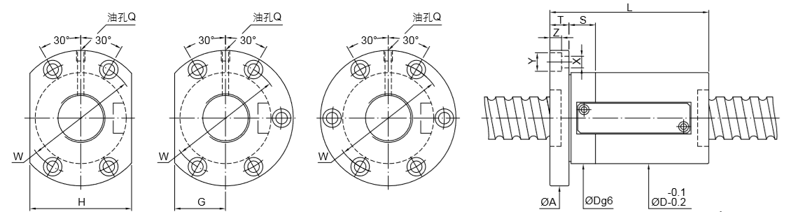 滾珠絲桿尺寸